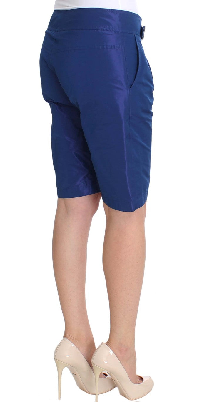 Ermanno Scervino Blaue Über-Knie-Bermudashorts