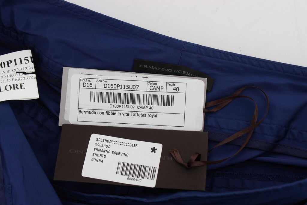 Ermanno Scervino Blaue Über-Knie-Bermudashorts