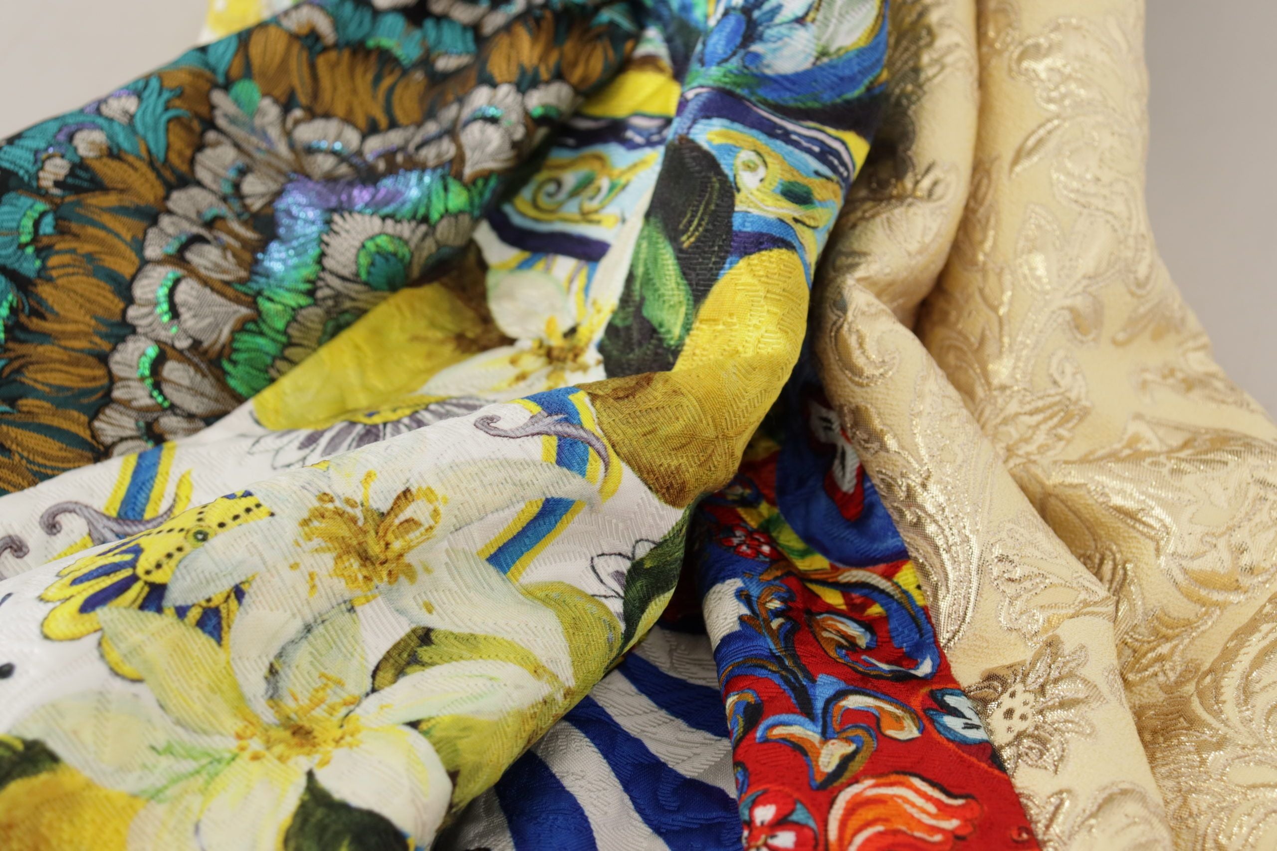 Dolce & Gabbana Mehrfarbiger Patchwork Sicily Langer Maxirock