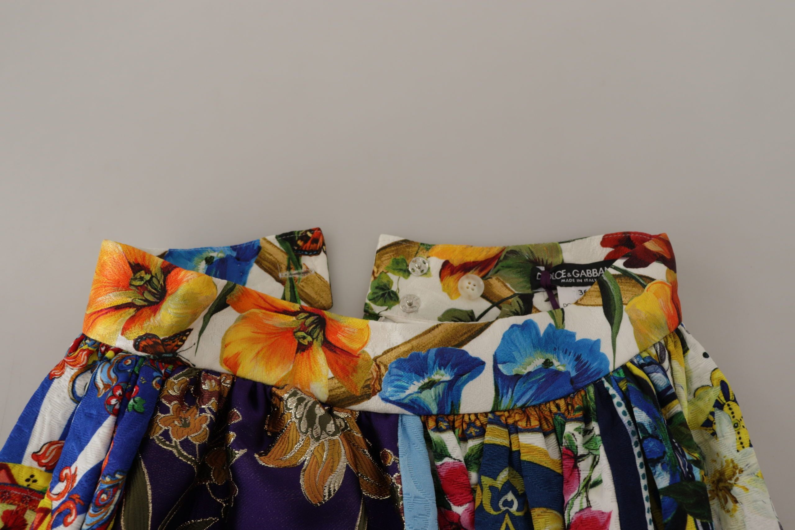 Dolce & Gabbana Mehrfarbiger Patchwork Sicily Langer Maxirock