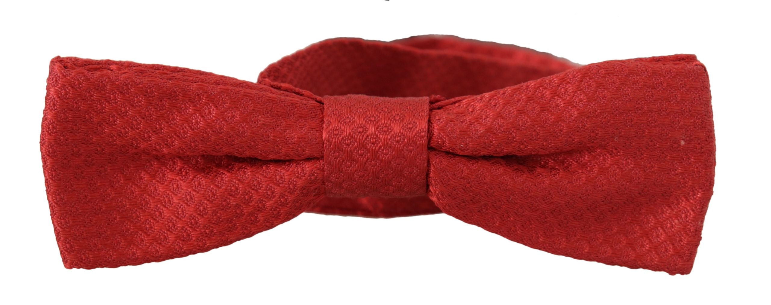 Dolce & Gabbana Rote verstellbare Papillon-Krawatte aus 100% Seide