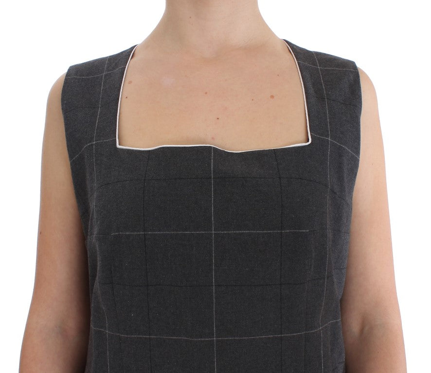 BENCIVENGA Graues Stretch-Mantelkleid Anzug-Set