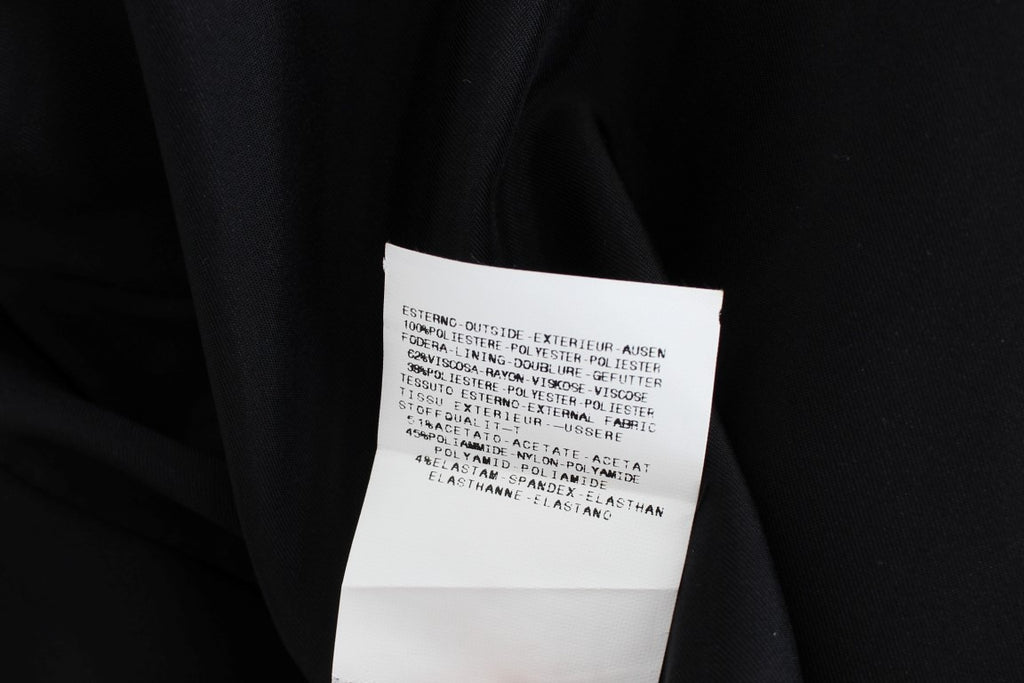 Exte Schwarz Blau Zweiteiliger Anzug Rock &amp