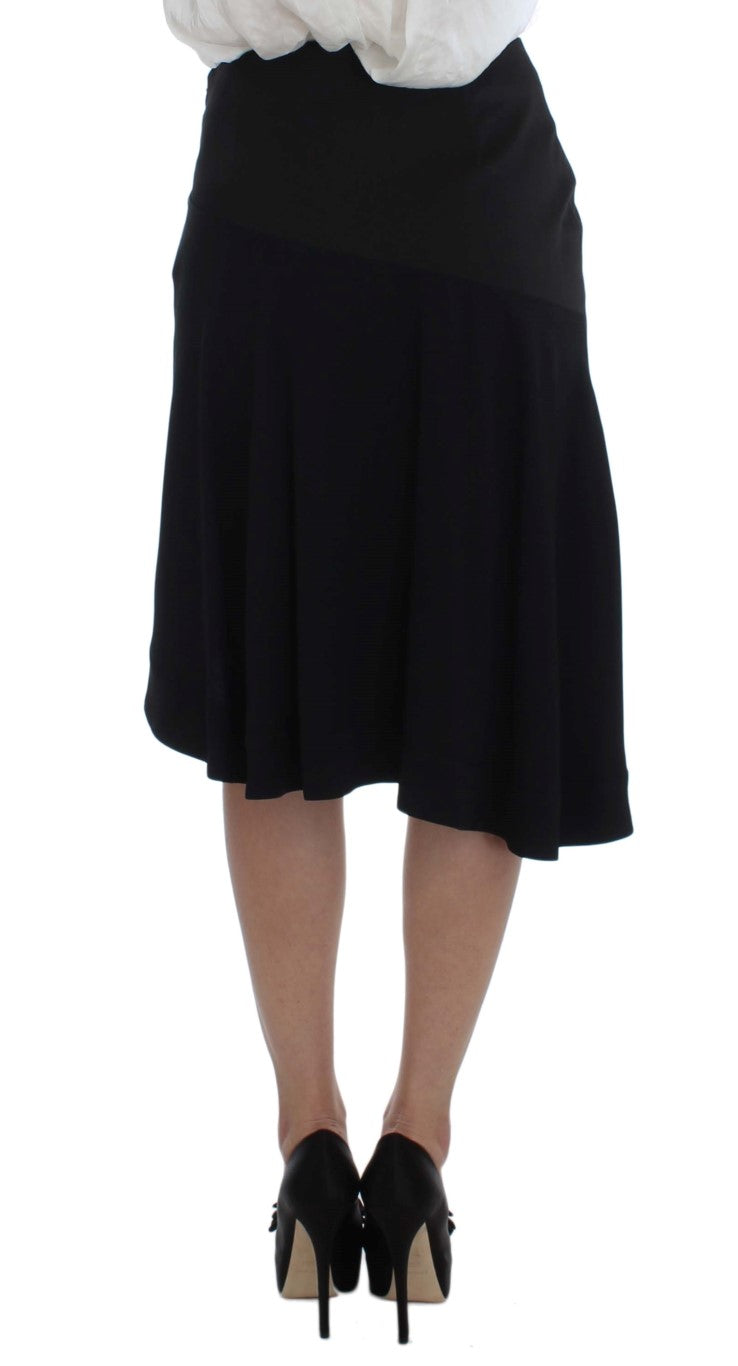 Exte Schwarz Blau Zweiteiliger Anzug Rock &amp