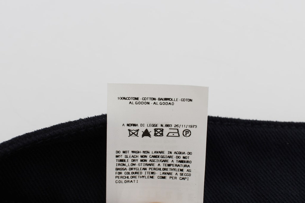 GF Ferre Blauer Baumwoll-Denim-Minirock