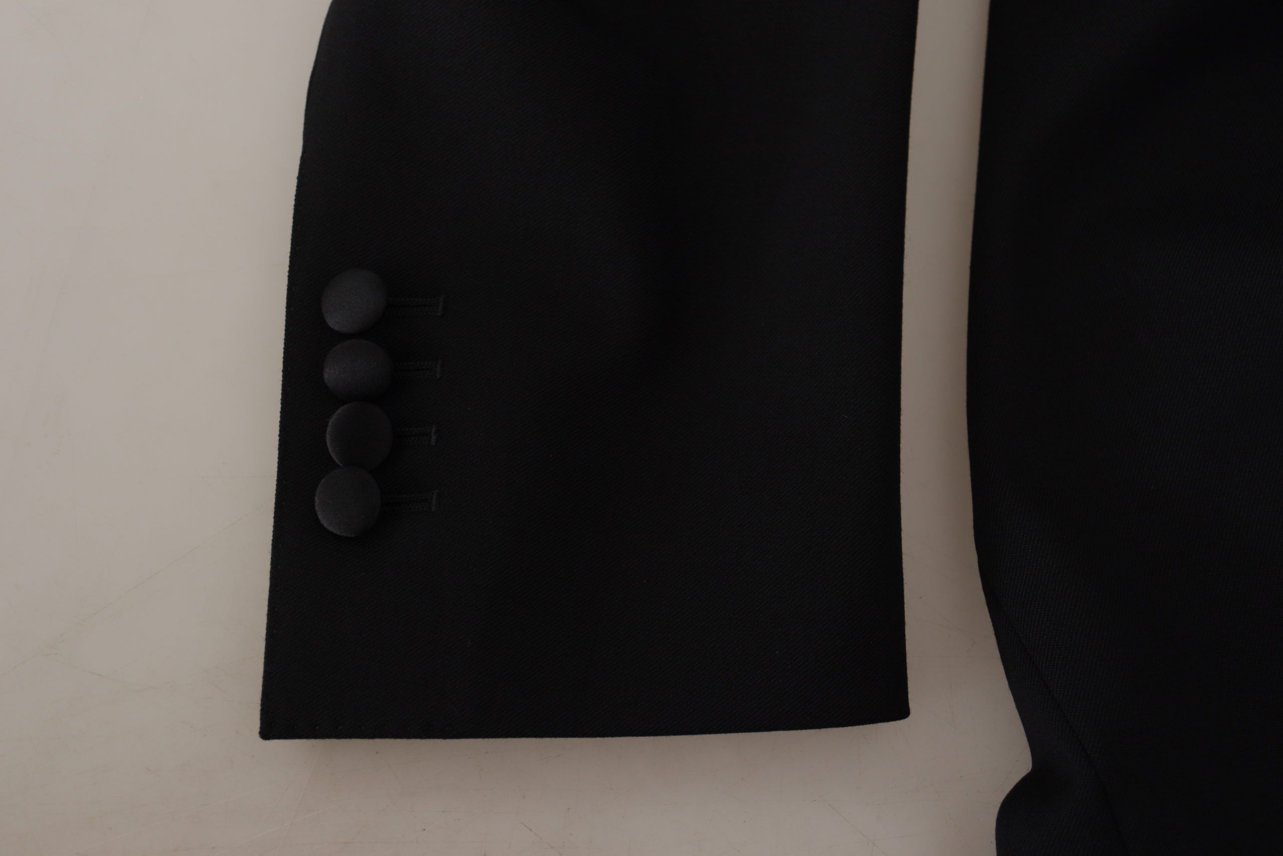 Dolce & Gabbana Schwarzer Zweireiher Mantel Blazer Jacke