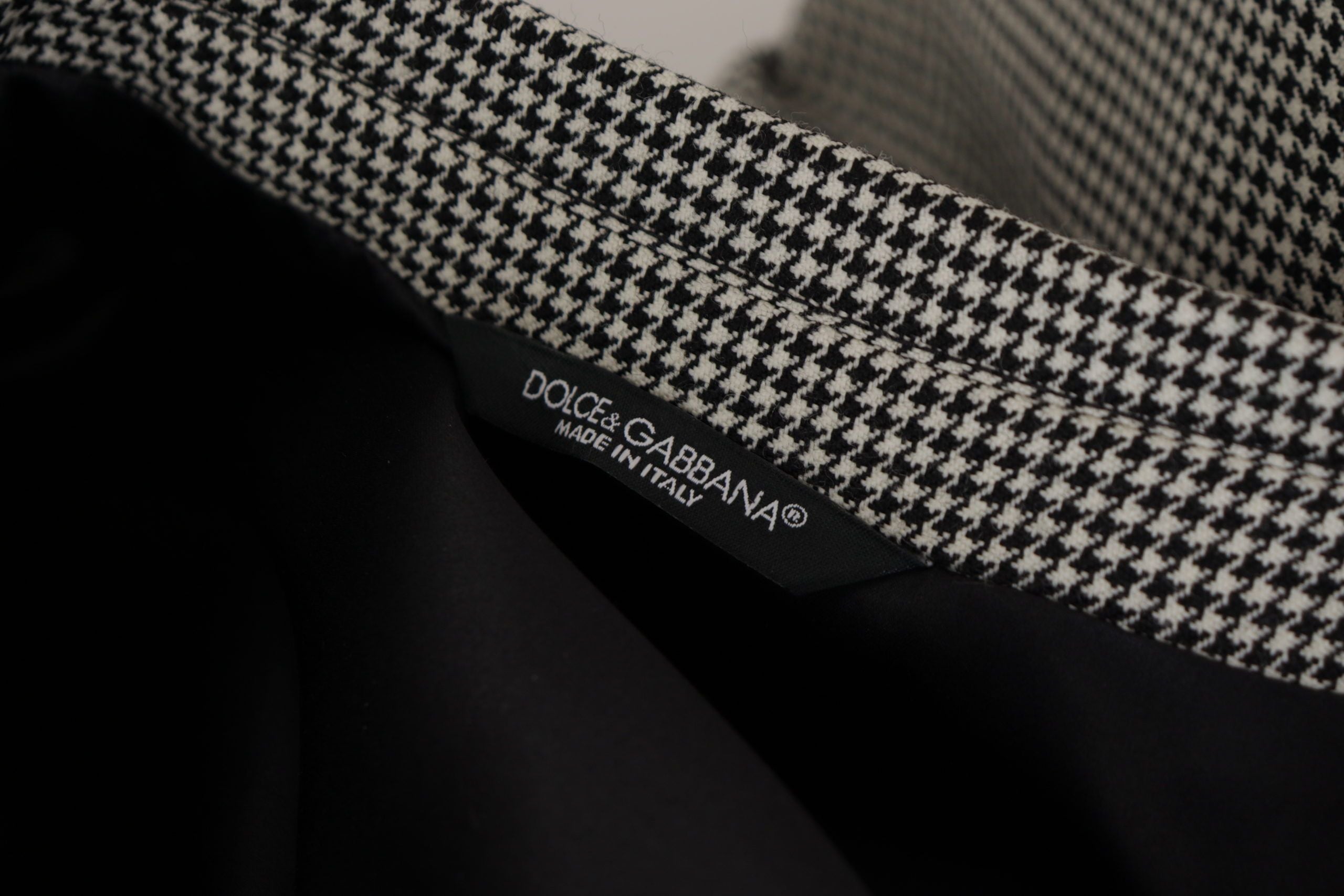 Dolce & Gabbana Grau Karierter Einreihiger Jackett Blazer