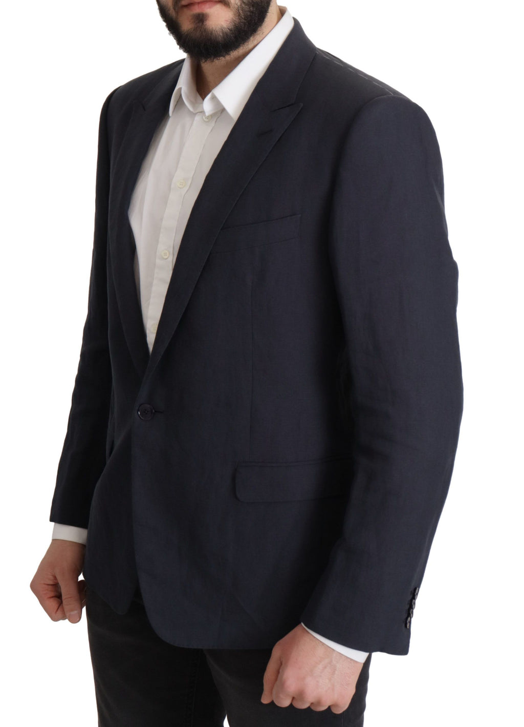 Dolce & Gabbana Dunkelblaue ALTA SARTORIA Jacke Mantel Blazer