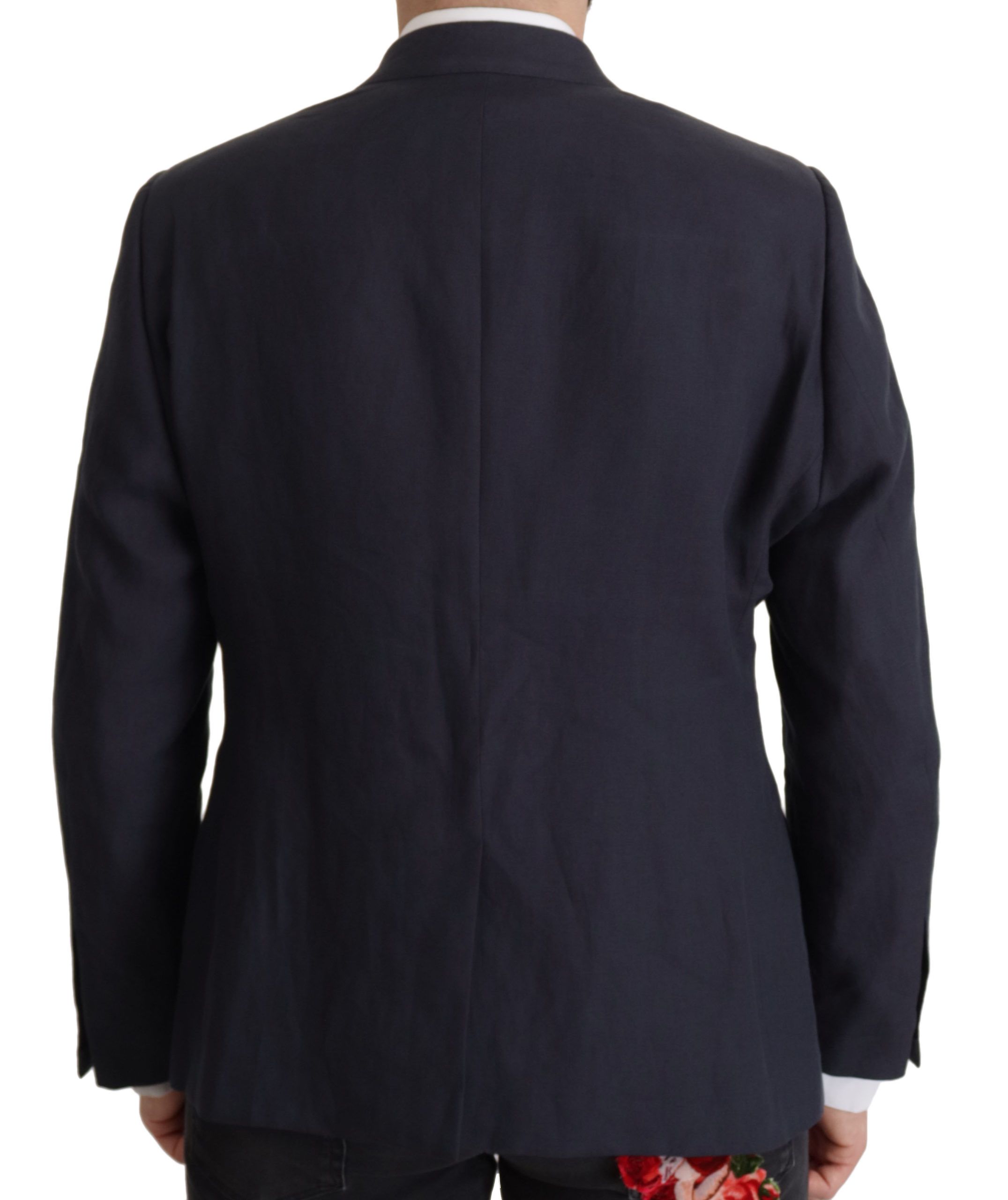 Dolce & Gabbana Dunkelblaue ALTA SARTORIA Jacke Mantel Blazer
