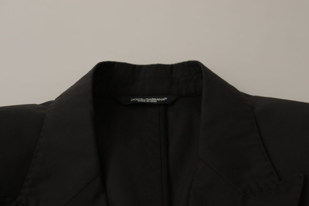 Dolce & Gabbana Schwarzer Einreihiger Taormina Blazer