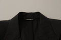 Dolce & Gabbana Schwarzer Einreihiger Taormina Blazer