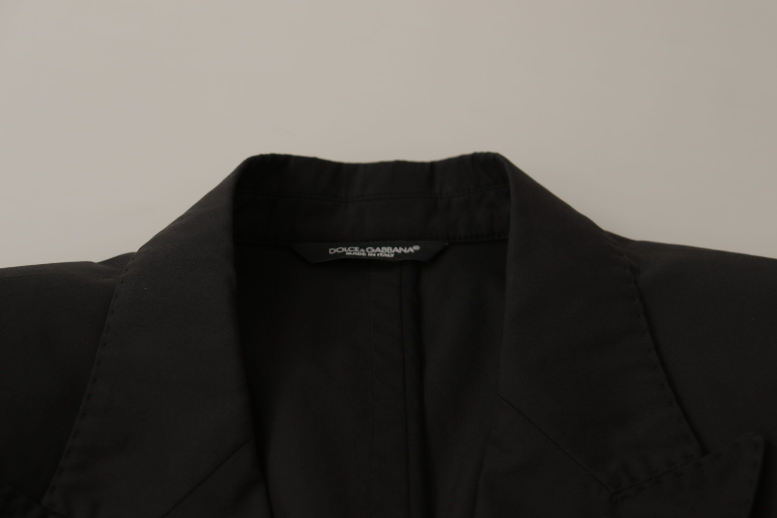 Dolce & Gabbana Schwarzer Einreihiger Taormina Blazer