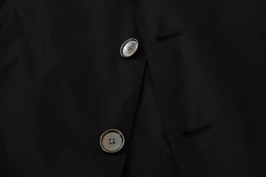 Dolce & Gabbana Schwarzer Einreihiger Taormina Blazer