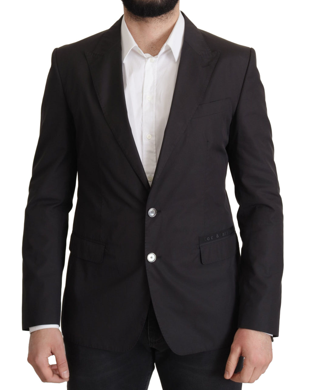 Dolce & Gabbana Schwarzer Einreihiger Taormina Blazer