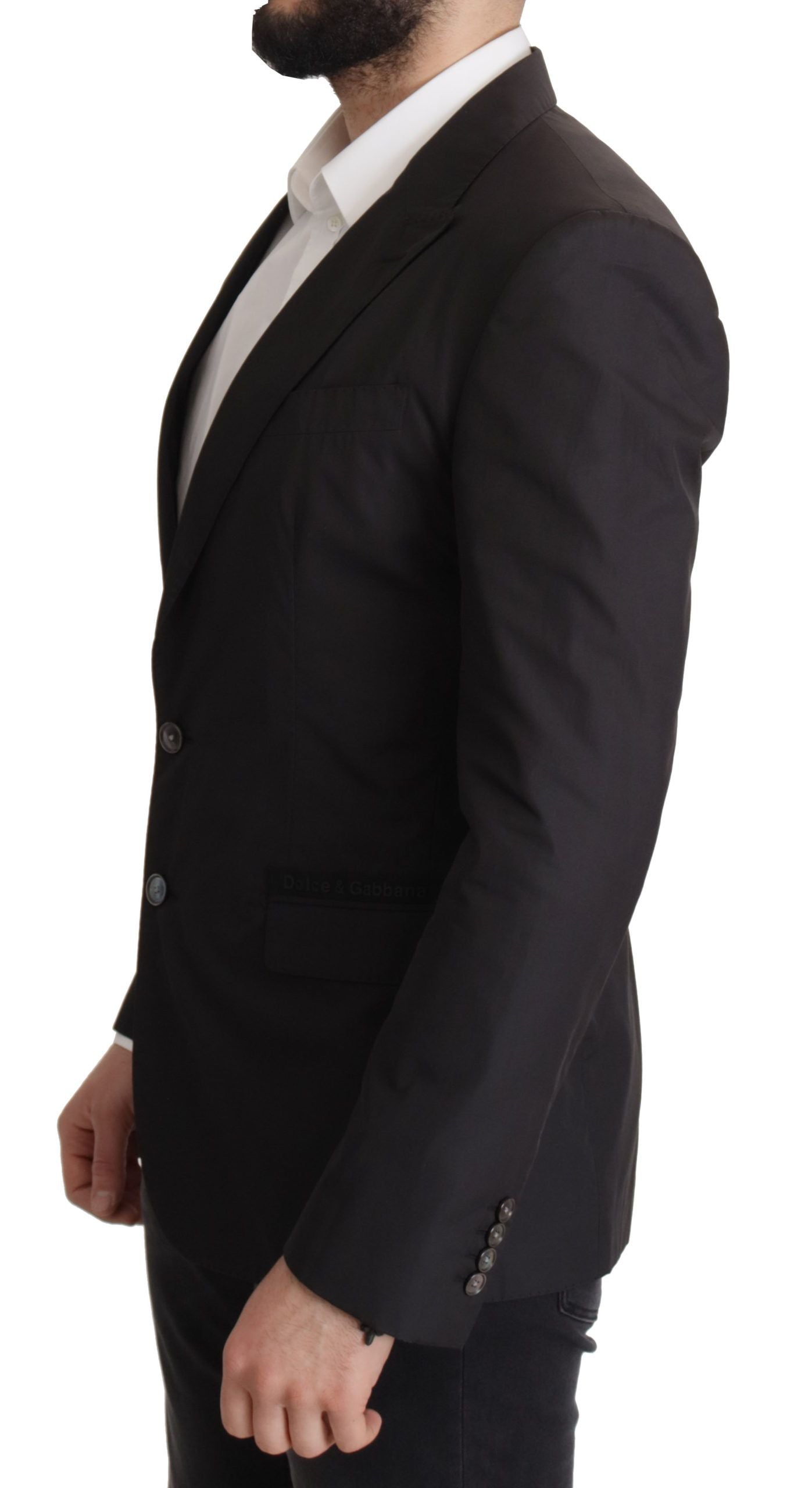 Dolce & Gabbana Schwarzer Einreihiger Taormina Blazer