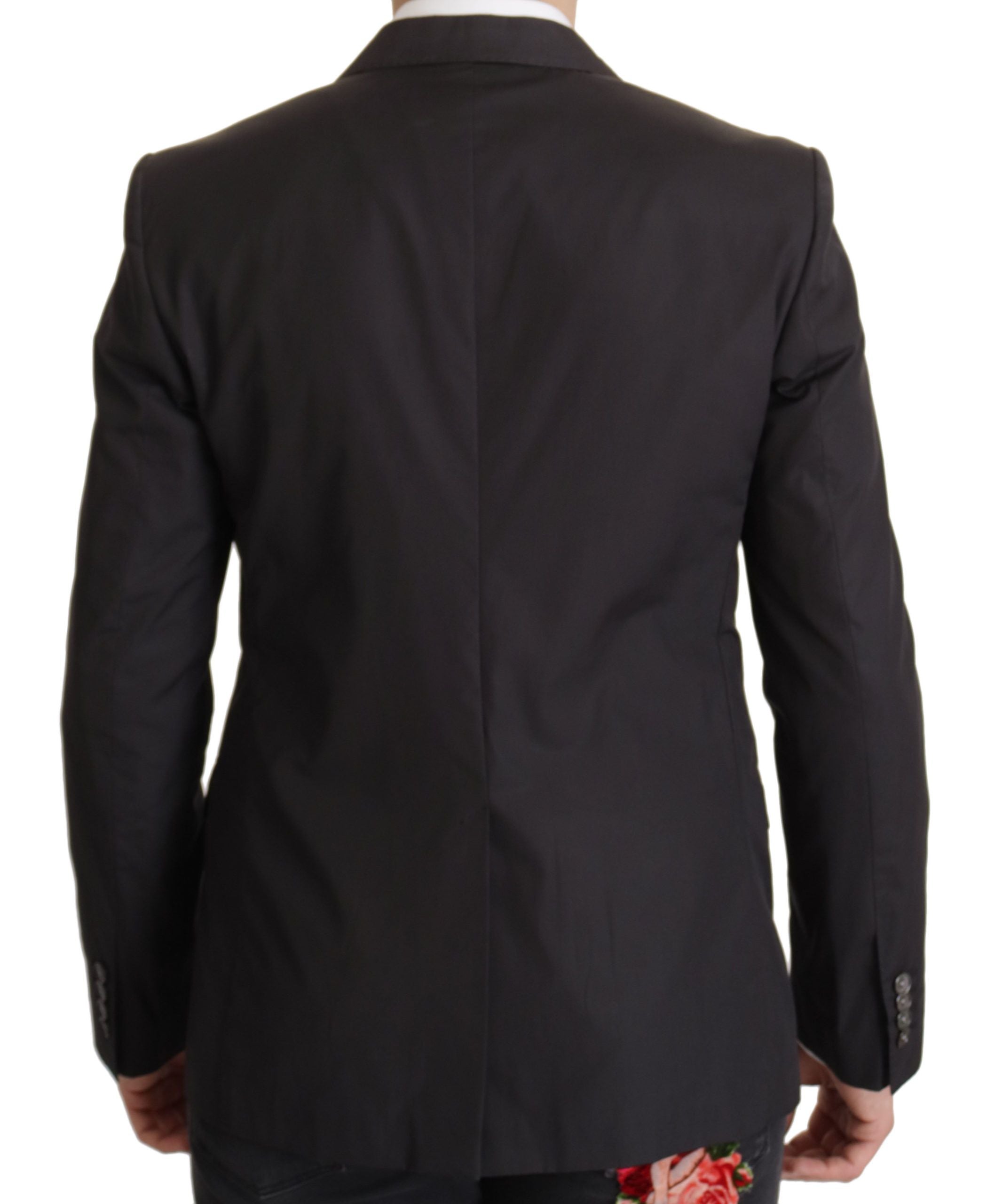 Dolce & Gabbana Schwarzer Einreihiger Taormina Blazer