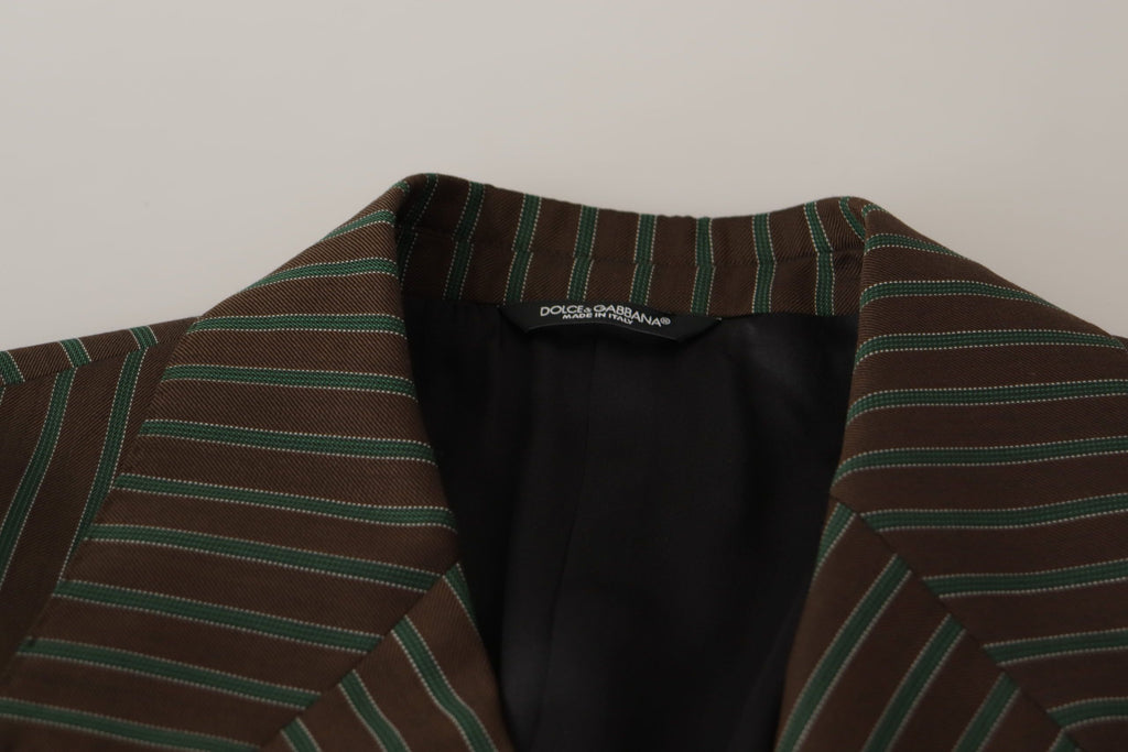Dolce & Gabbana Zweireihiger Blazer mit mehrfarbigen Streifen
