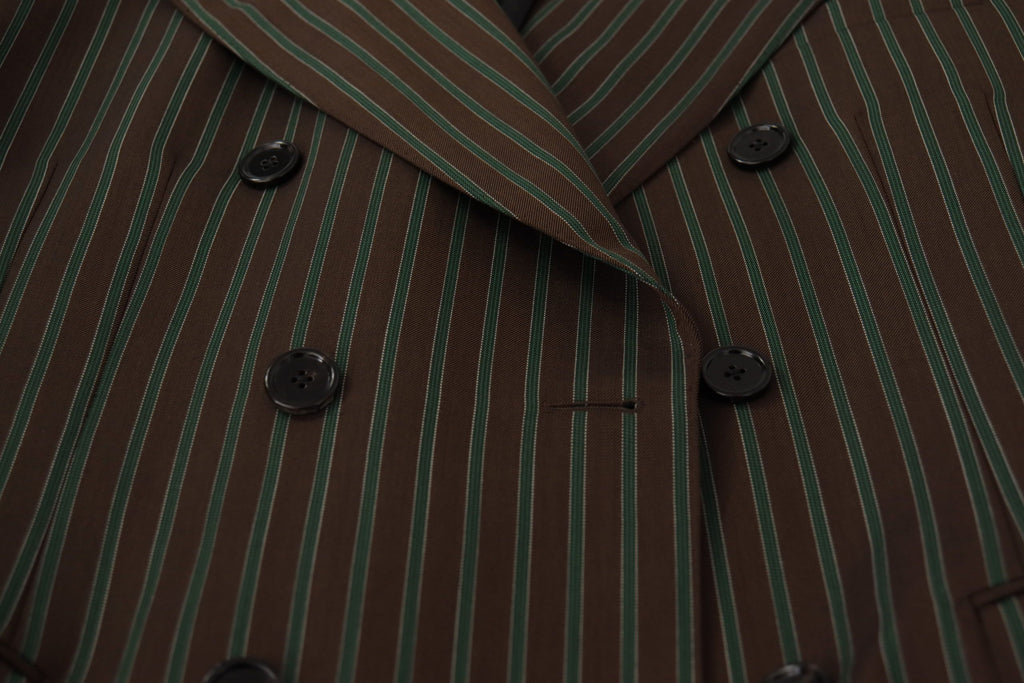 Dolce & Gabbana Zweireihiger Blazer mit mehrfarbigen Streifen