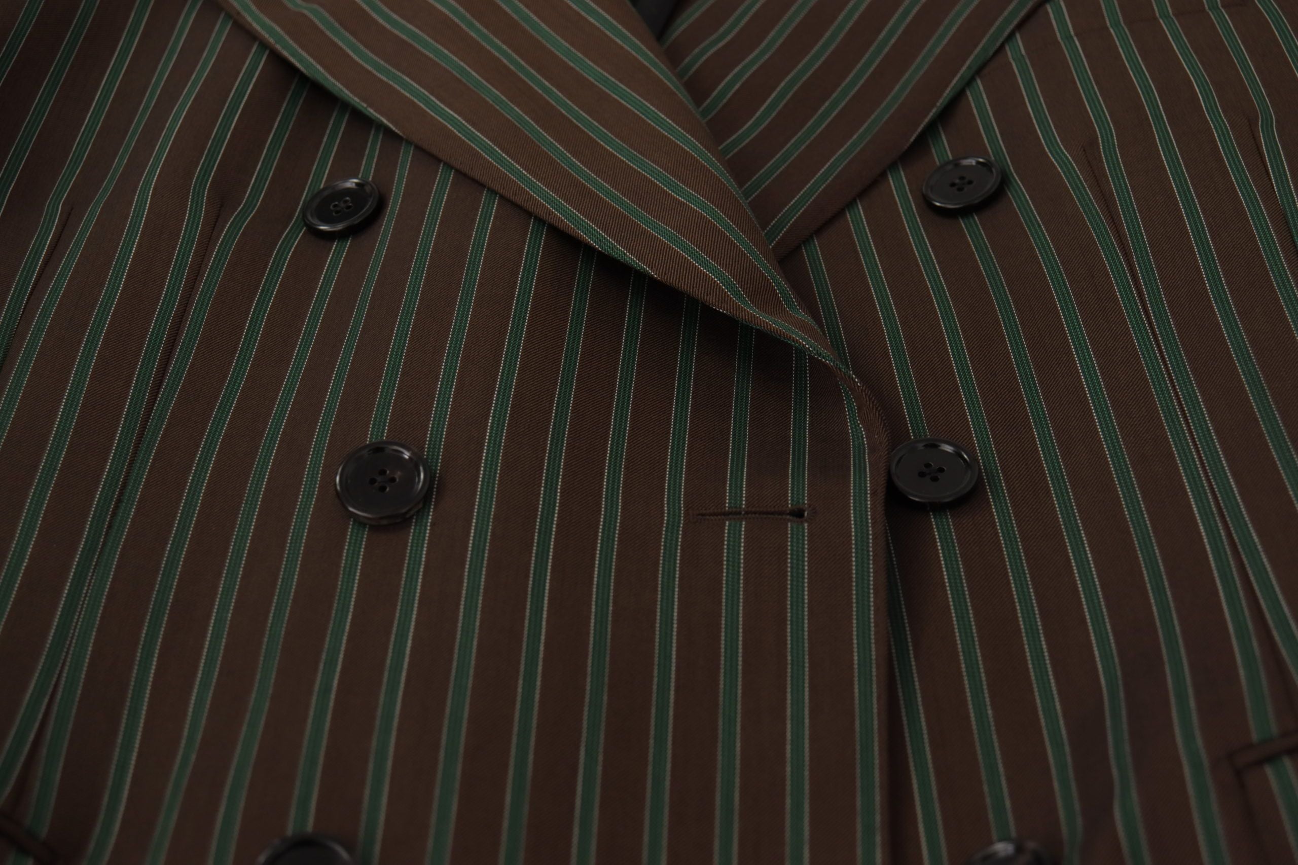Dolce & Gabbana Zweireihiger Blazer mit mehrfarbigen Streifen