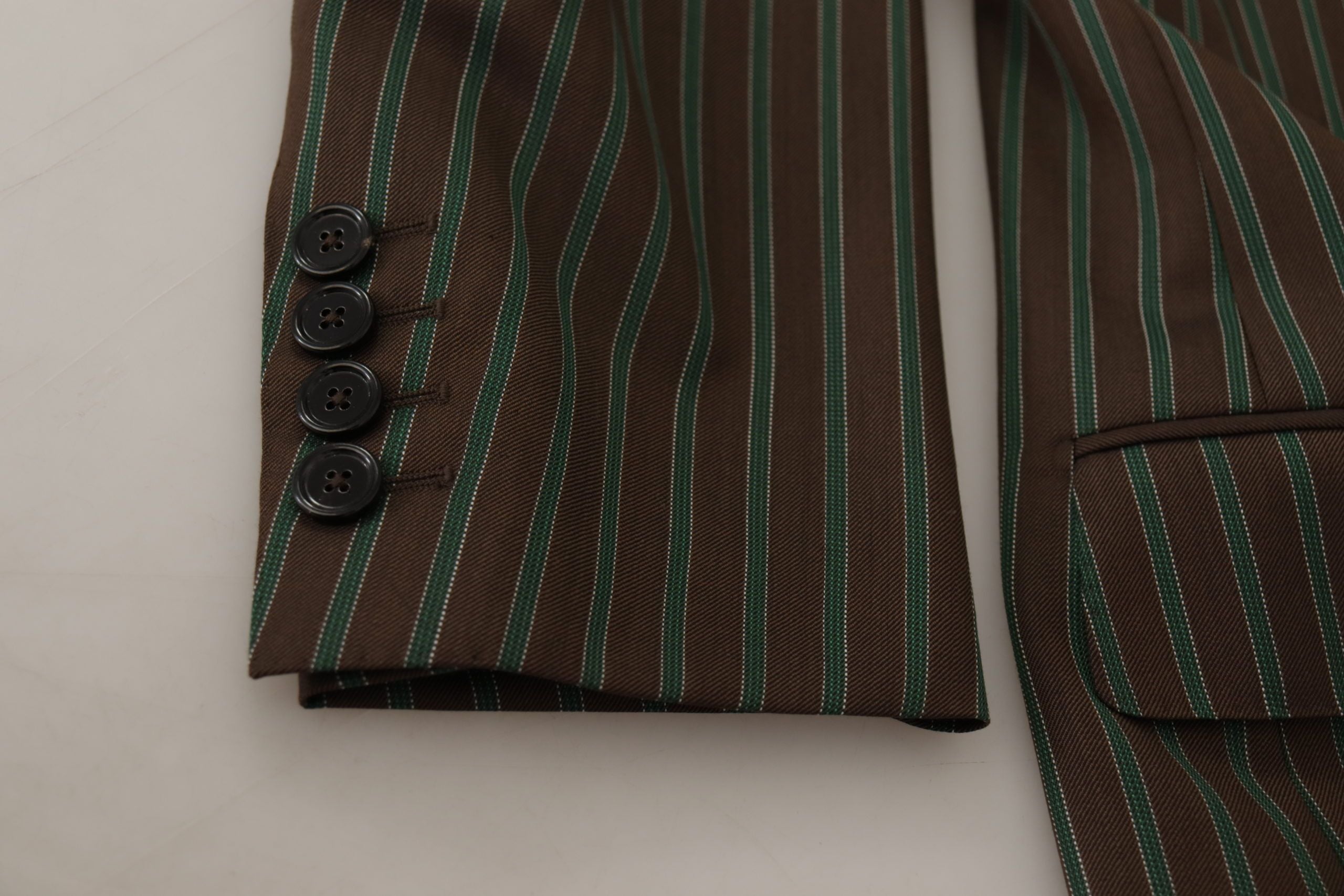 Dolce & Gabbana Zweireihiger Blazer mit mehrfarbigen Streifen