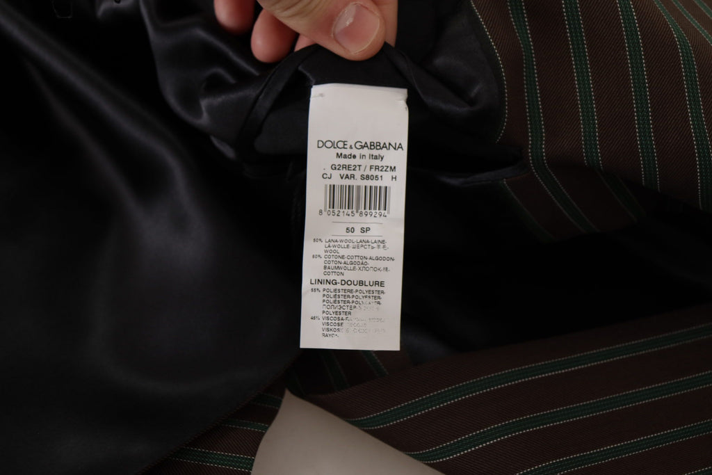 Dolce & Gabbana Zweireihiger Blazer mit mehrfarbigen Streifen
