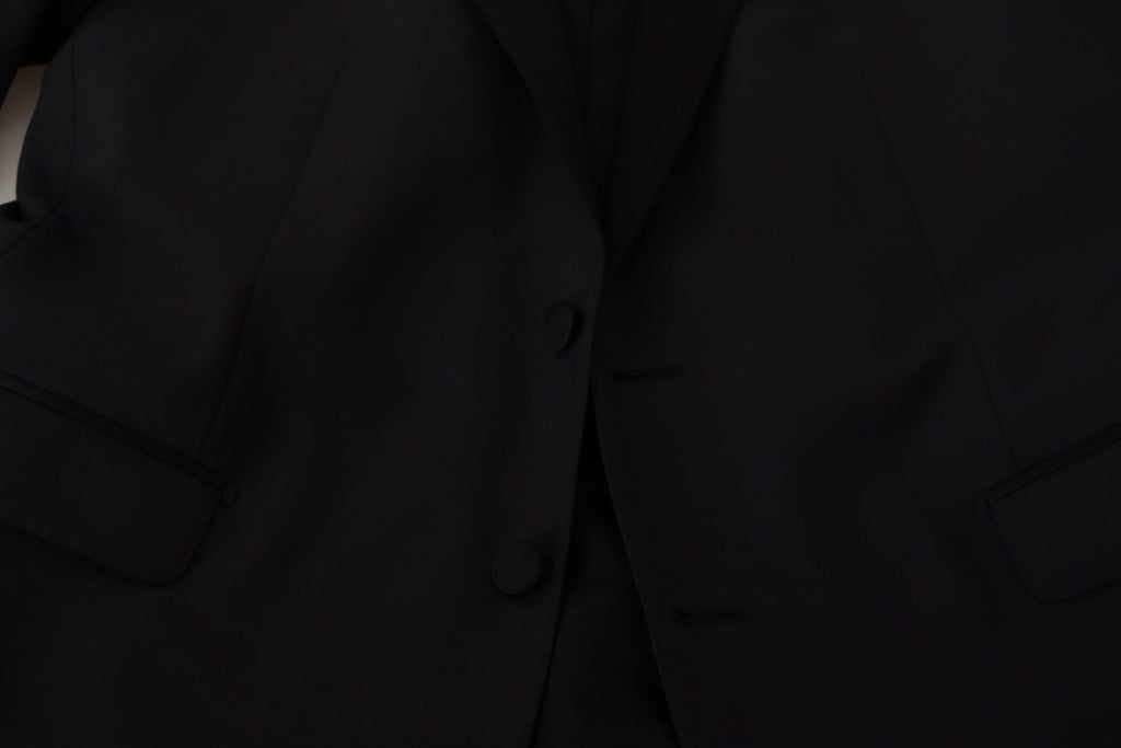 Dolce & Gabbana Dunkelblauer Einreihiger MARTINI Blazer