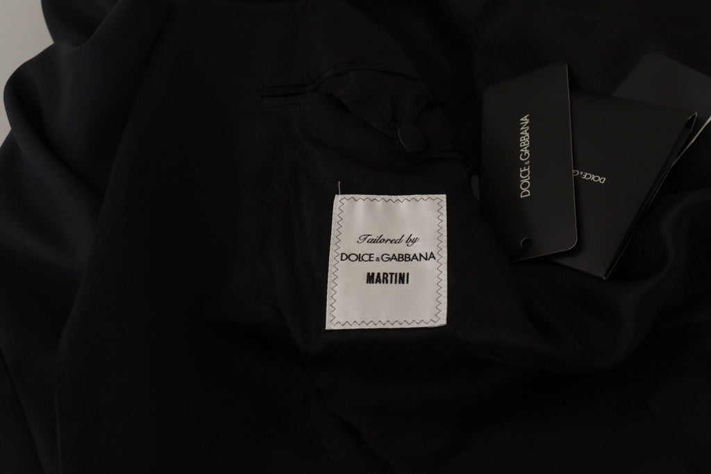 Dolce & Gabbana Dunkelblauer Einreihiger MARTINI Blazer