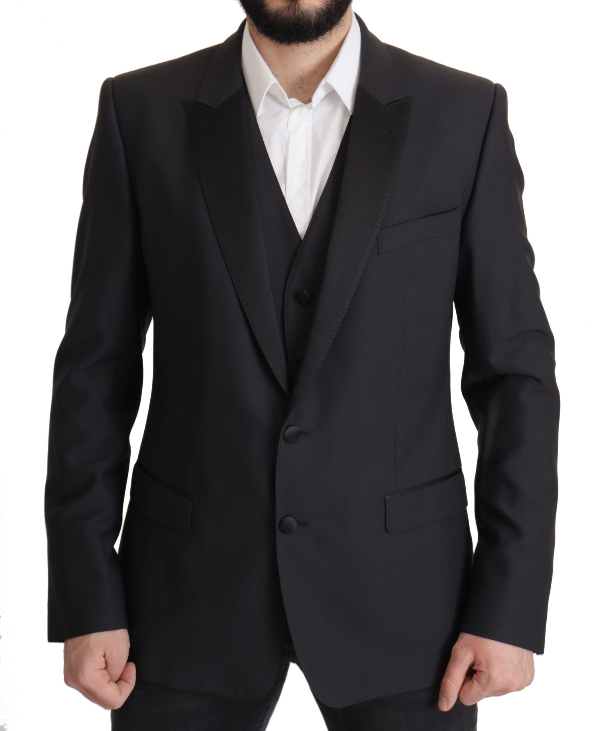 Dolce & Gabbana Dunkelblauer Einreihiger MARTINI Blazer