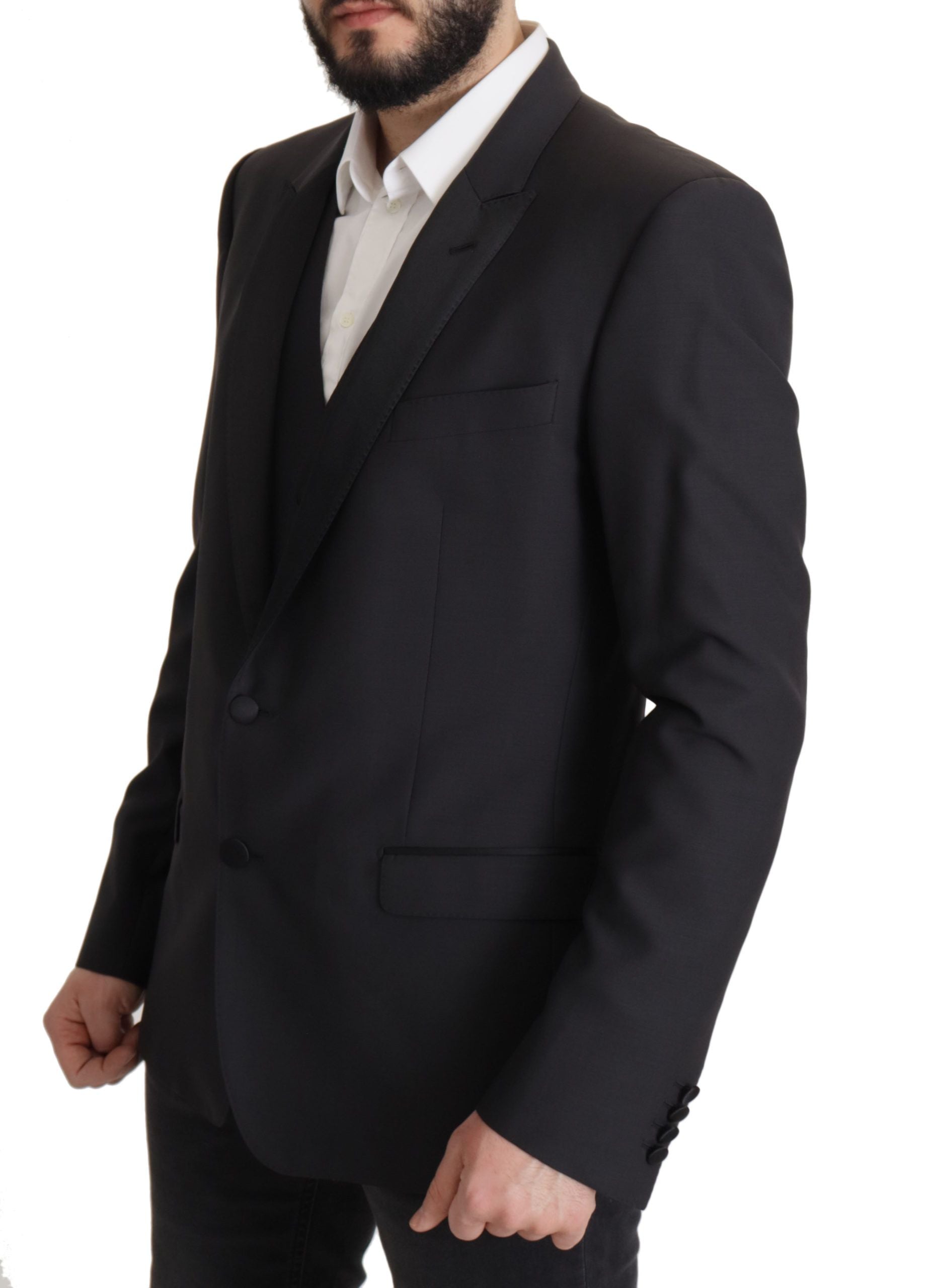 Dolce & Gabbana Dunkelblauer Einreihiger MARTINI Blazer