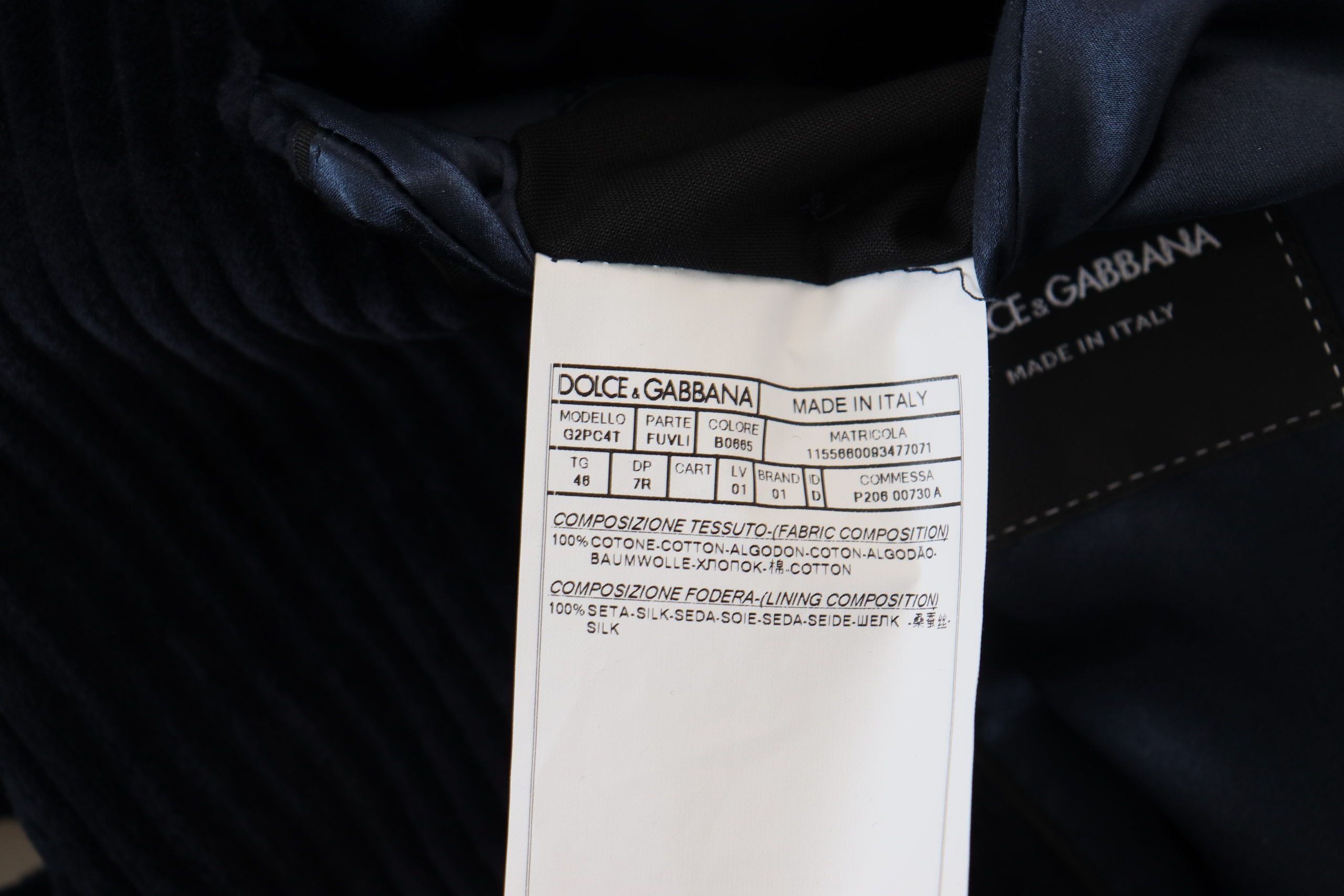 Dolce & Gabbana Schwarzer Baumwoll-Cardigan Langer Mantel Herrenjacke