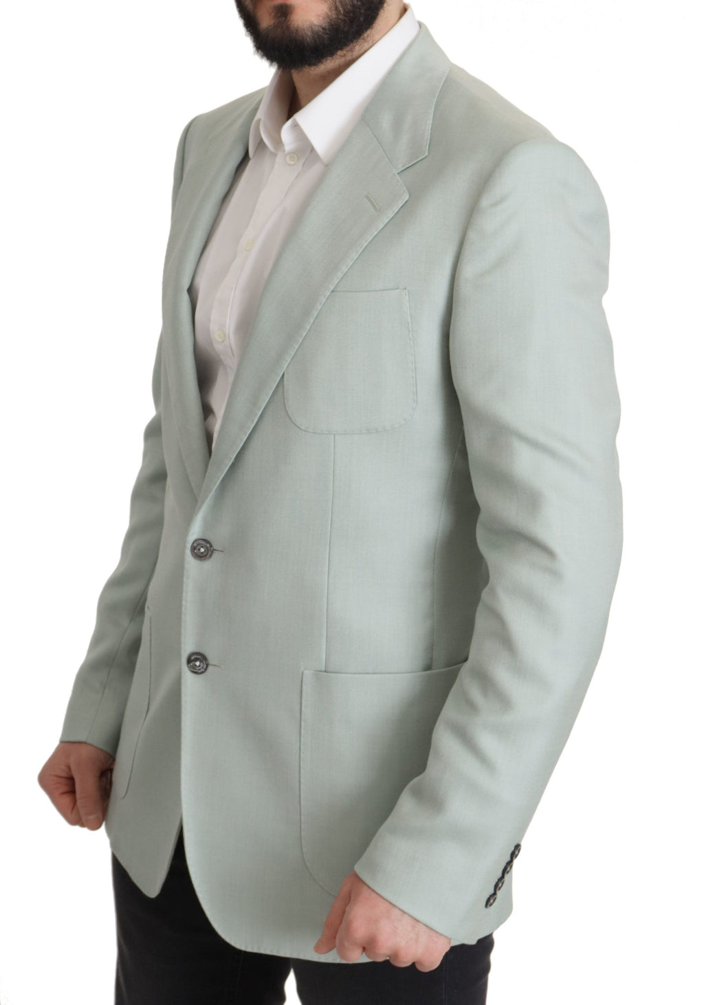 Dolce & Gabbana Grüner Kaschmir Jackett Blazer