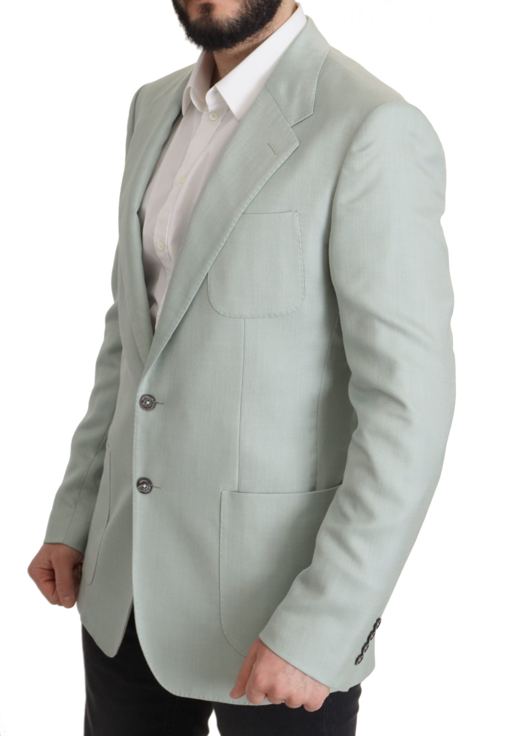 Dolce & Gabbana Grüner Kaschmir Jackett Blazer