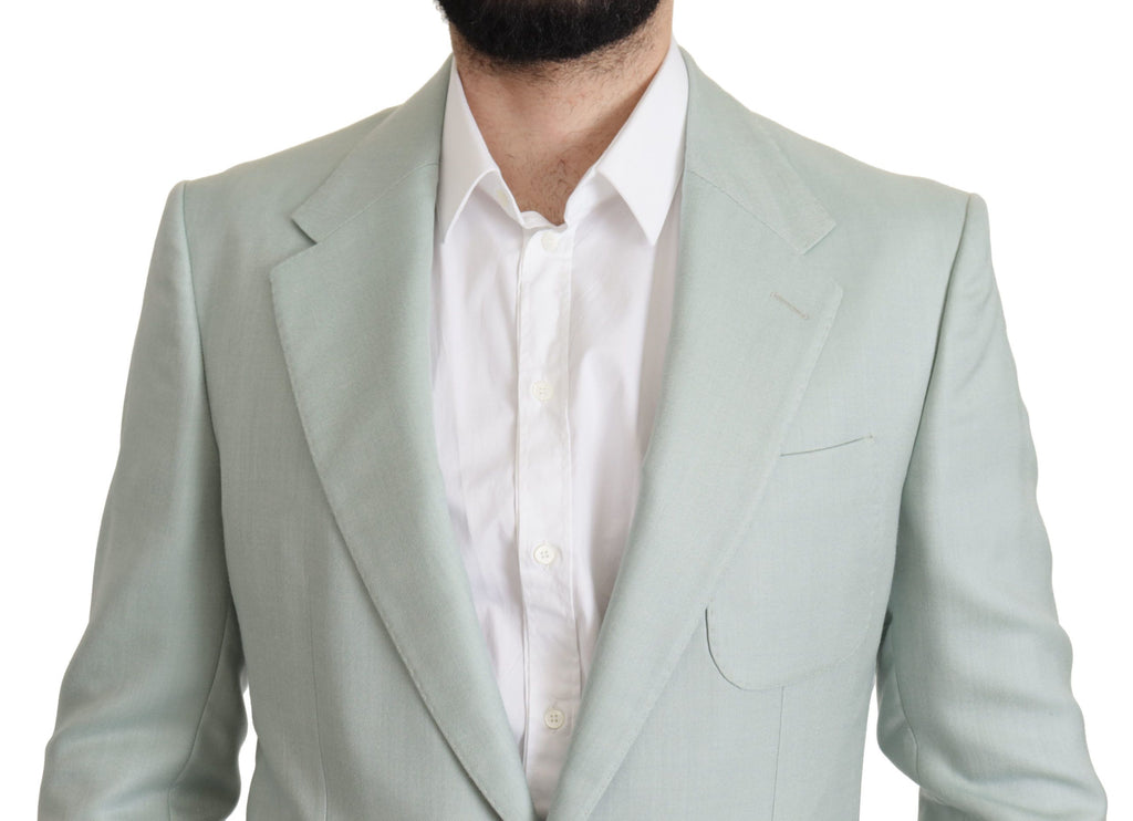 Dolce & Gabbana Grüner Kaschmir Jackett Blazer