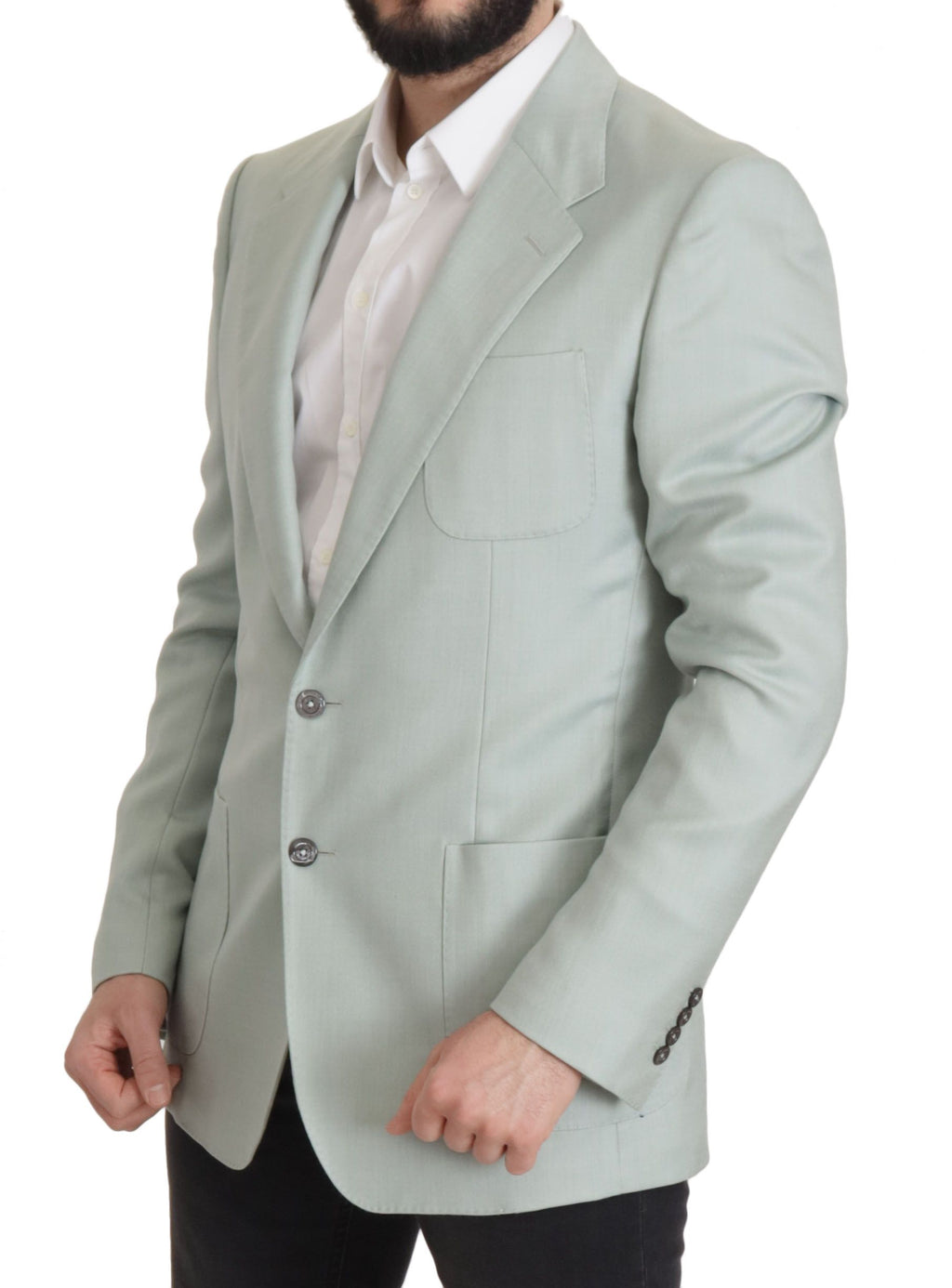 Dolce & Gabbana Grüner Kaschmir Jackett Blazer