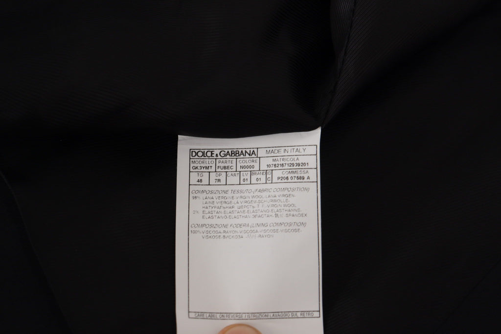 Dolce & Gabbana Schwarze Jackenweste 2-teiliger MARTINI Blazer