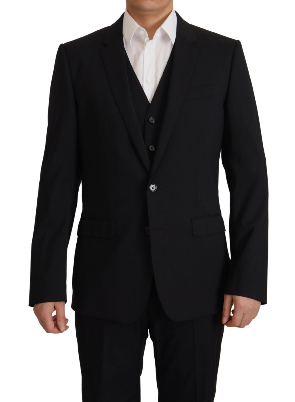 Dolce & Gabbana Schwarze Jackenweste 2-teiliger MARTINI Blazer
