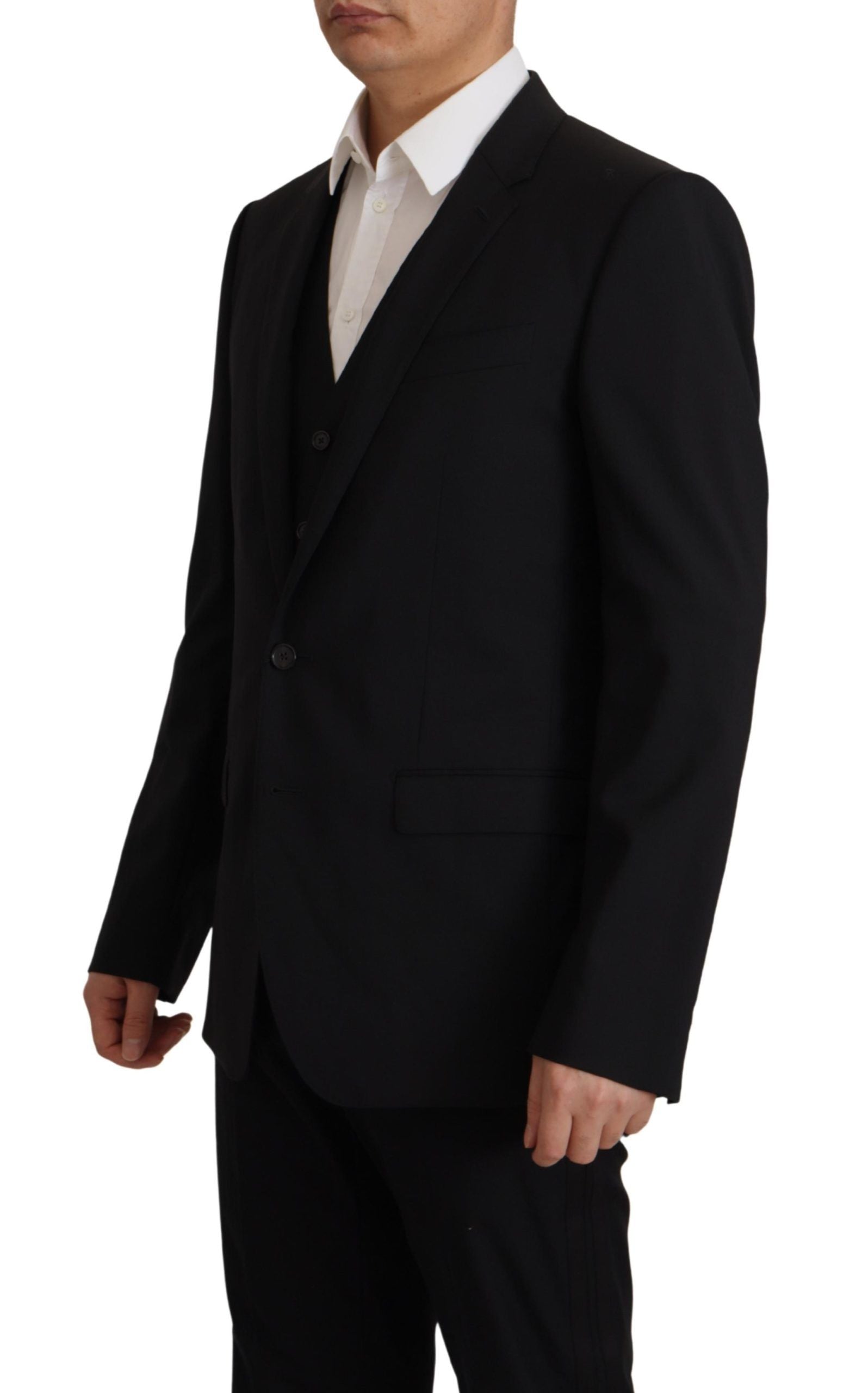 Dolce & Gabbana Schwarze Jackenweste 2-teiliger MARTINI Blazer