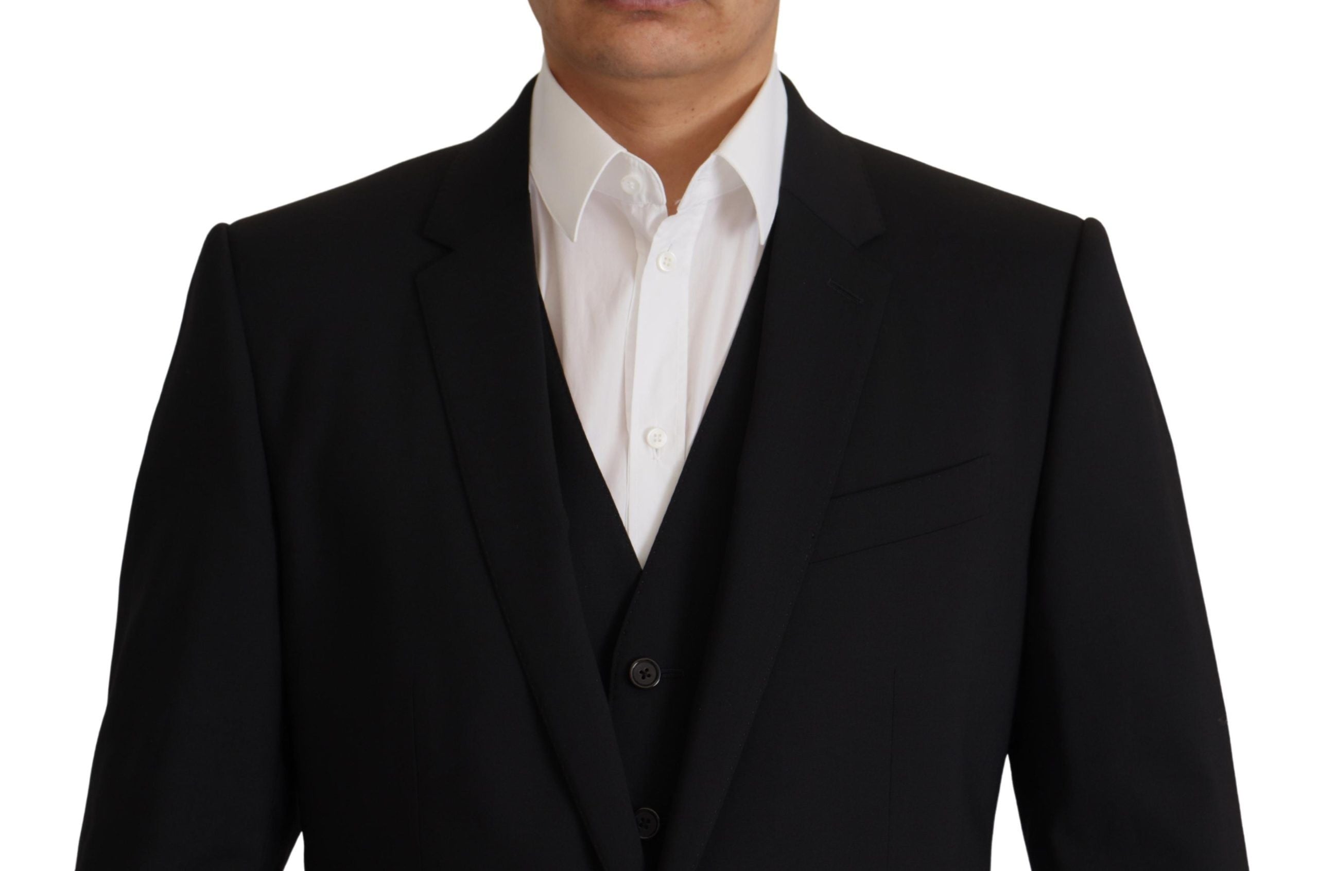 Dolce & Gabbana Schwarze Jackenweste 2-teiliger MARTINI Blazer