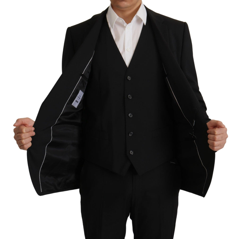 Dolce & Gabbana Schwarze Jackenweste 2-teiliger MARTINI Blazer