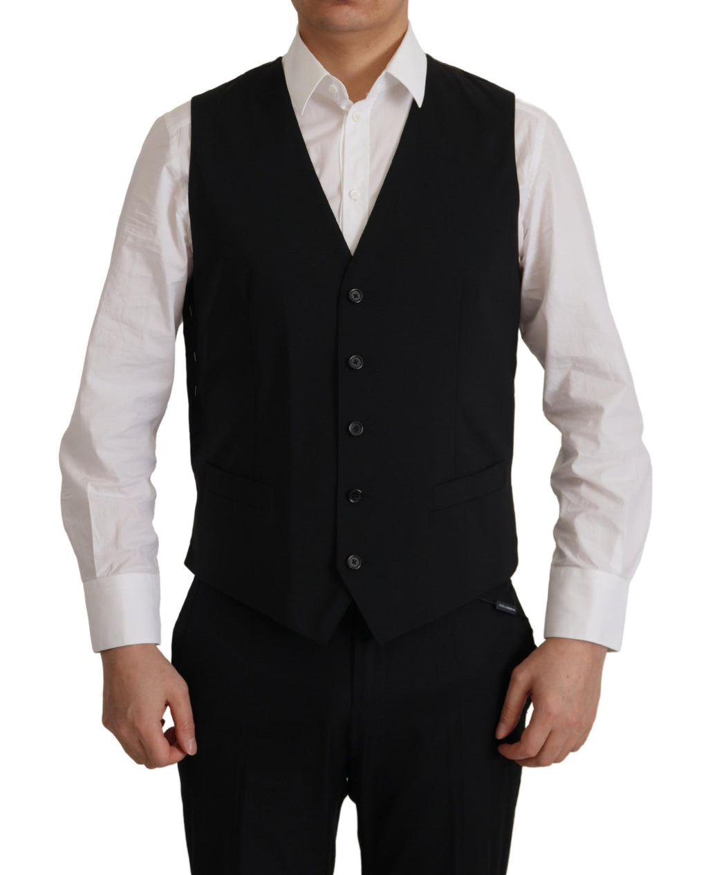 Dolce & Gabbana Schwarze Jacke Weste 2 Stück MARTINI Blazer