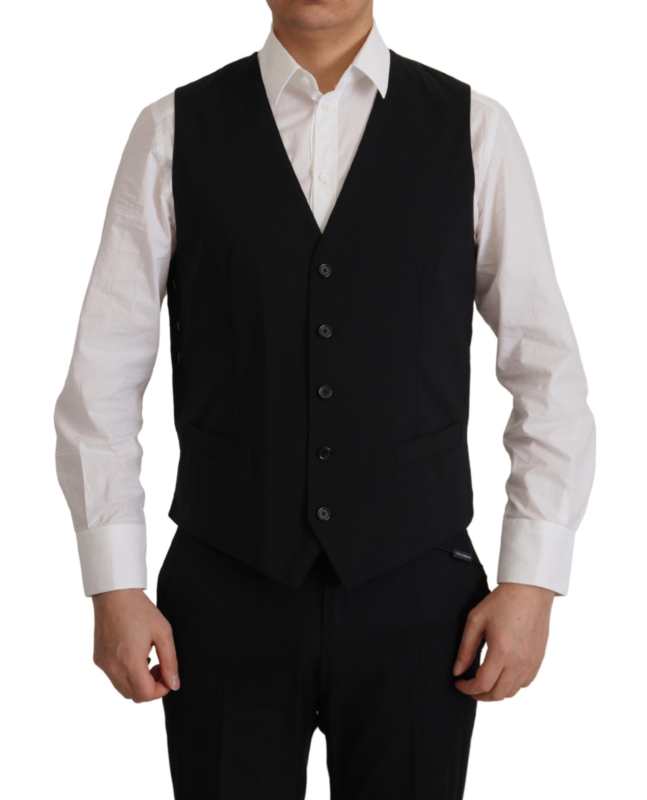 Dolce & Gabbana Schwarze Jackenweste 2-teiliger MARTINI Blazer