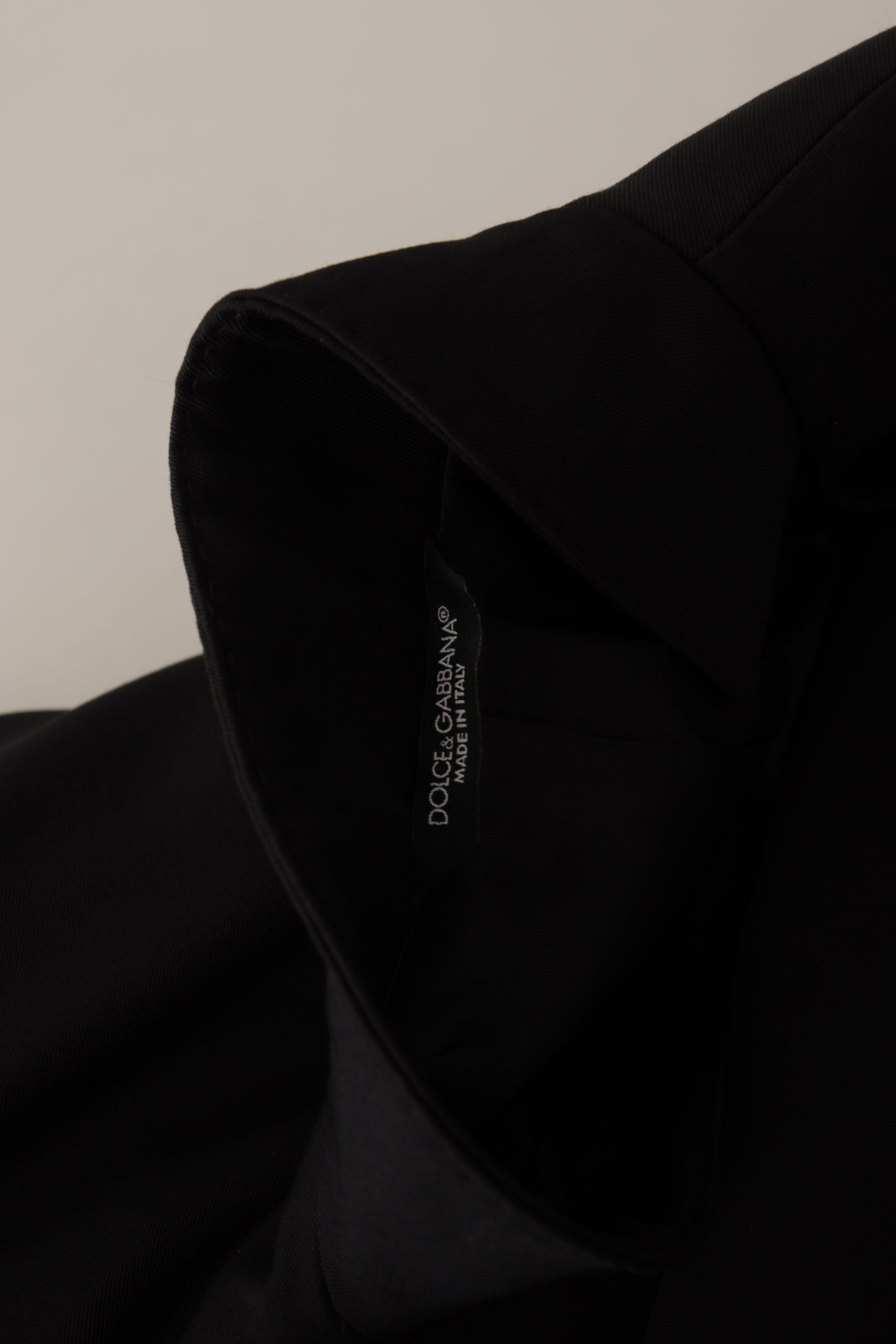 Dolce & Gabbana Schwarzes Einreihiges Sakko aus Wolle