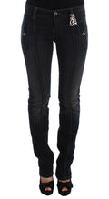 Ermanno Scervino Blaue Waschung Baumwolle Slim Fit Jeans