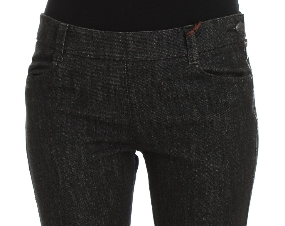 Ermanno Scervino Blaue Slim Fit Denim-Jeans aus Baumwolle