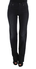 Ermanno Scervino Blaue Baumwollmischung Slim Fit Bootcut Jeans