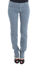 Ermanno Scervino Blaue Baumwollmischung Slim Fit Bootcut Jeans