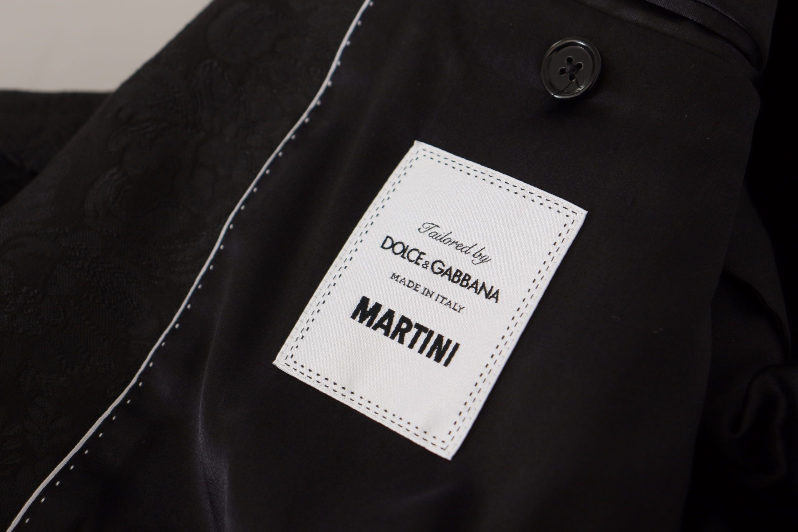 Dolce & Gabbana Schwarzer Polyester 2-teiliger MARTINI Anzug