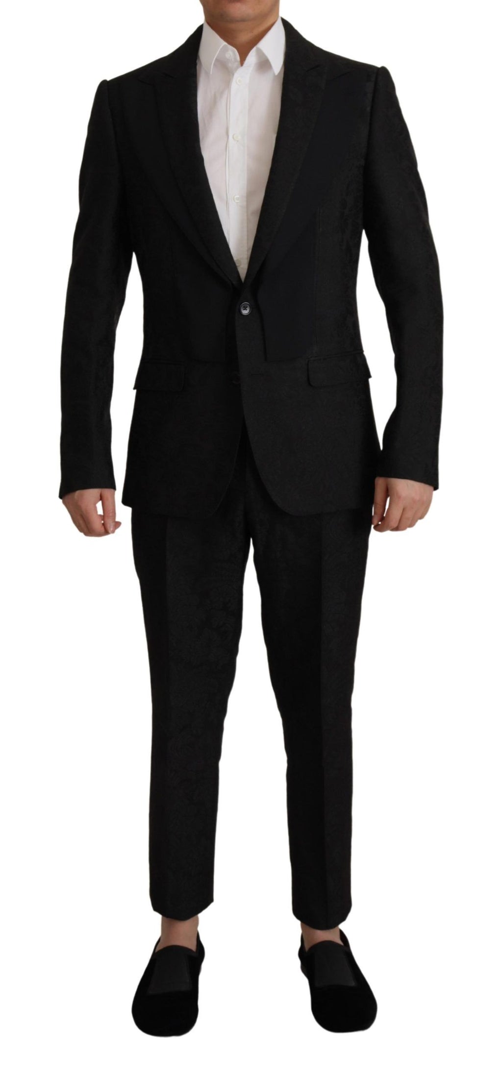 Dolce & Gabbana Schwarzer Polyester 2-teiliger MARTINI Anzug