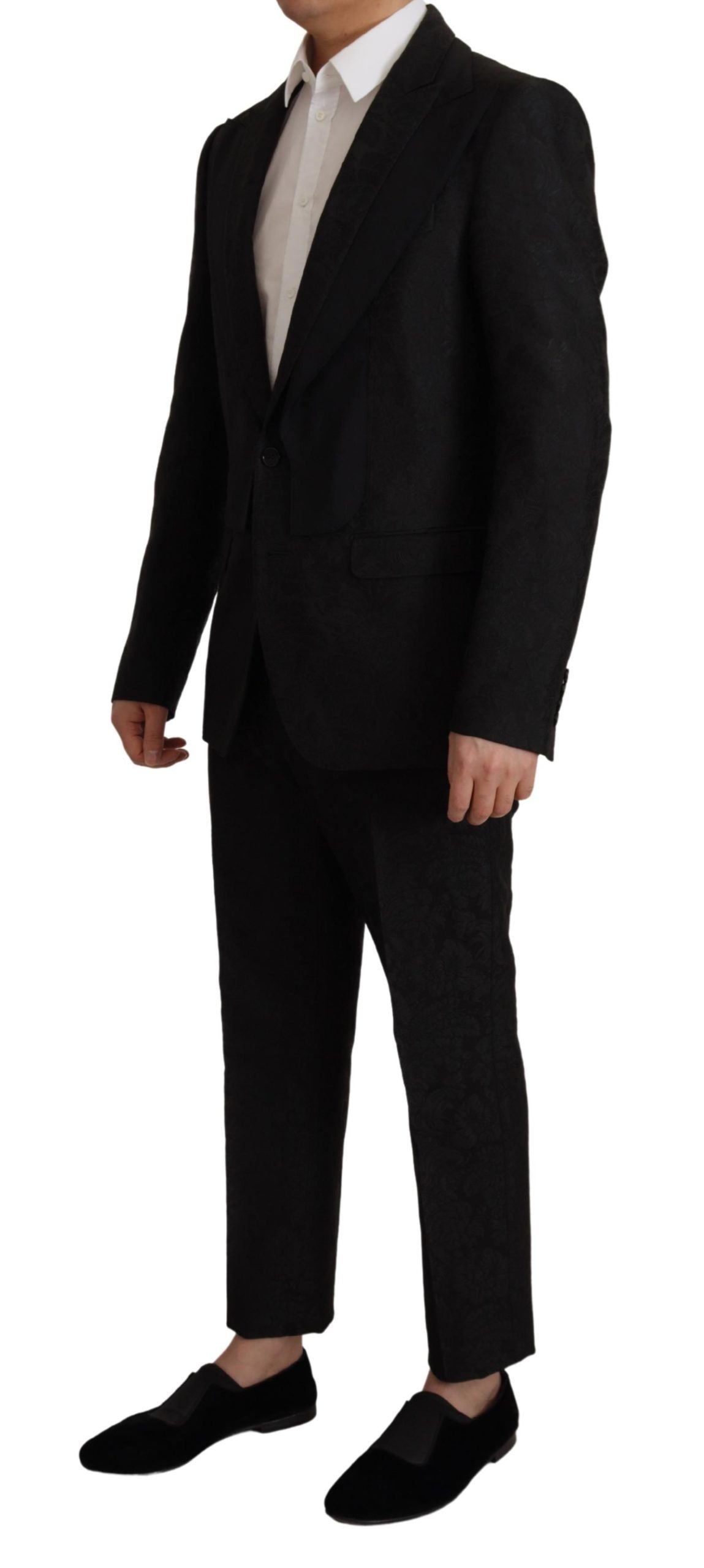 Dolce & Gabbana Schwarzer Polyester 2-teiliger MARTINI Anzug