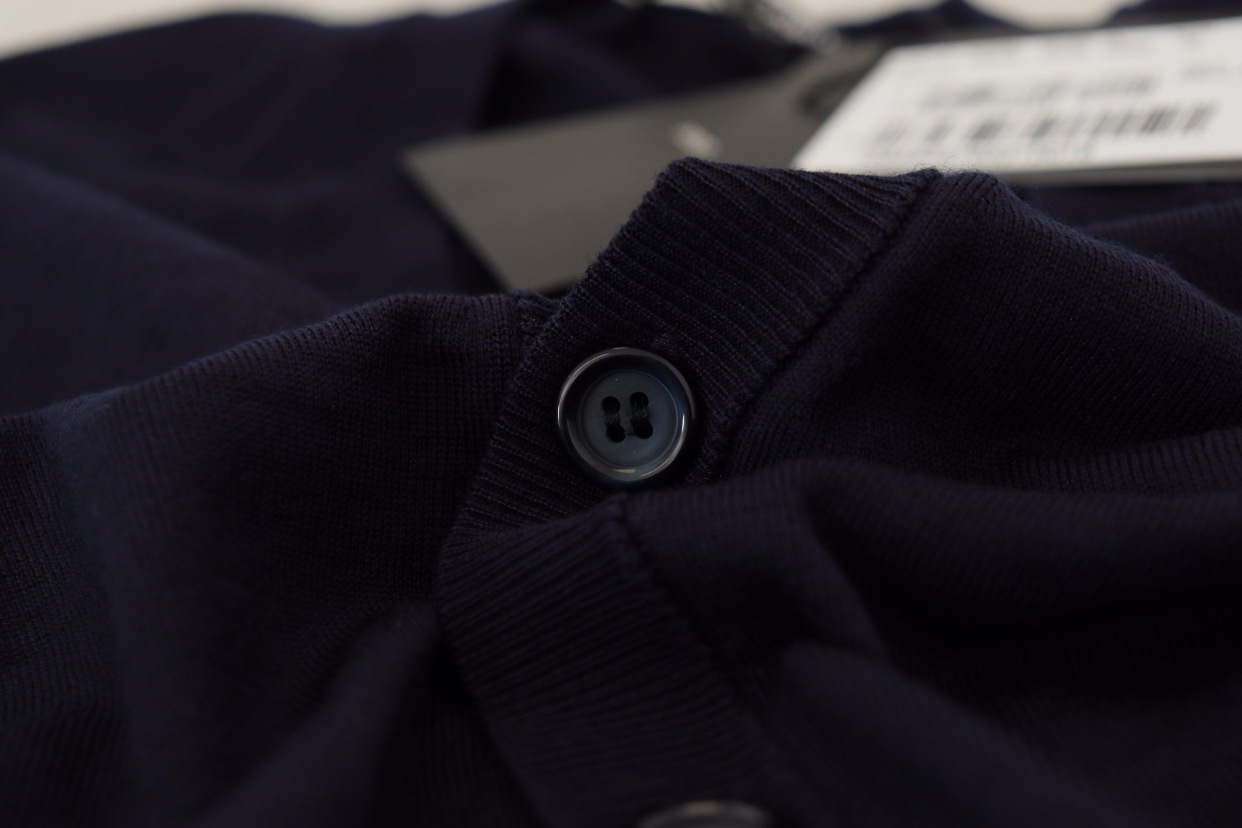 Dolce & Gabbana Blauer Woll-Daunen-Cardigan-Pullover für Personal